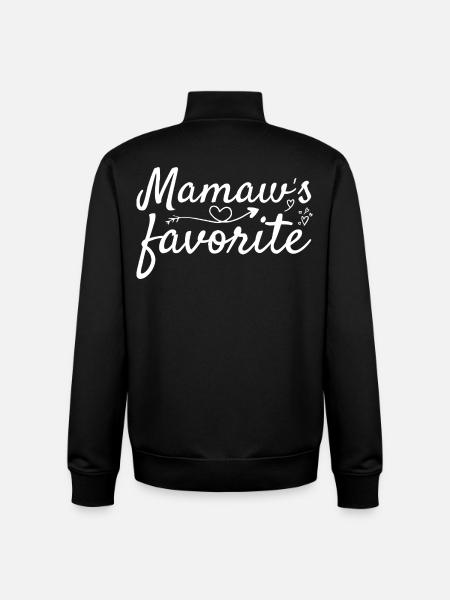 Grandma Mamaw's favourite piece - Unisex Organic Zip Sweatshirt by Stanley/Stella - black