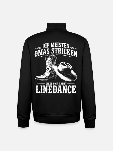 Grand-mère Dancing LineDance - Sweat zippé unisexe en coton bio Stanley/Stella - noir