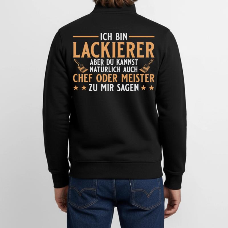 Maler Handwerker Chef oder Meister - Lackierer Unisex Organic Zip Sweatshirt von Stanley/Stella