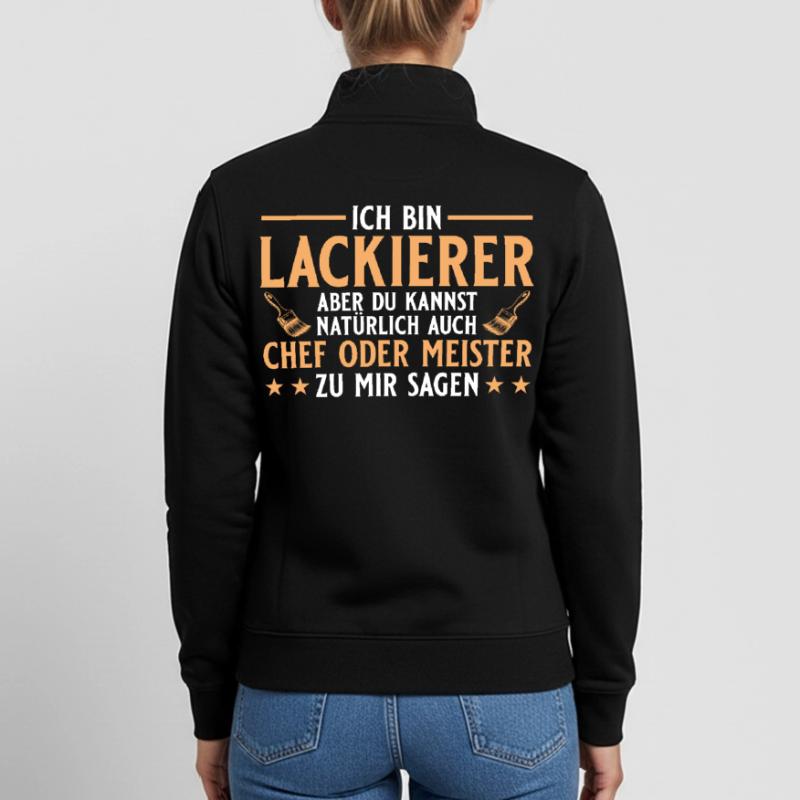 Maler Handwerker Chef oder Meister - Lackierer Unisex Organic Zip Sweatshirt von Stanley/Stella