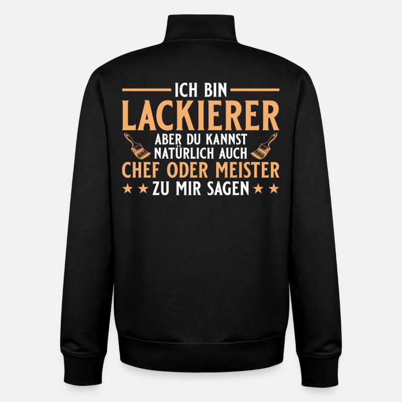 Maler Handwerker Chef oder Meister - Lackierer - Unisex Organic Zip Sweatshirt von Stanley/Stella - Schwarz
