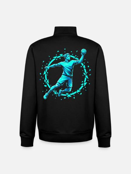 Handball Passion Heat Training Gift - Unisex Organic Zip Sweatshirt by Stanley/Stella - black
