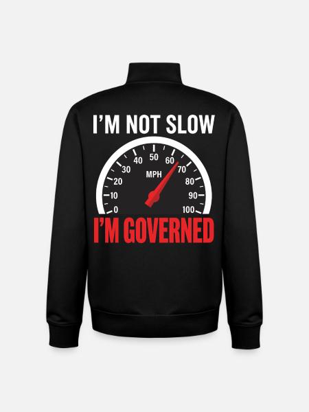 Governed Funny Trucker Truck Driver - Unisex Organic Zip Sweatshirt by Stanley/Stella - black