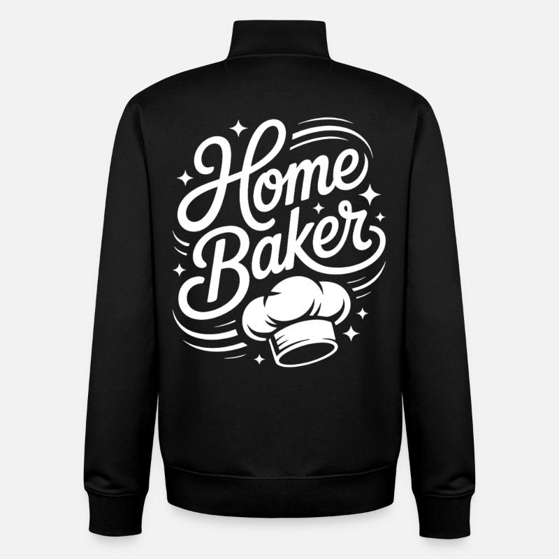 Home Baker Motiv — Küchenchef Script - Unisex Organic Zip Sweatshirt von Stanley/Stella - Schwarz