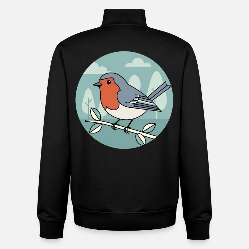 robin - Unisex Organic Zip Sweatshirt by Stanley/Stella - black