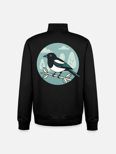 Elster - Unisex Organic Zip Sweatshirt von Stanley/Stella - Schwarz