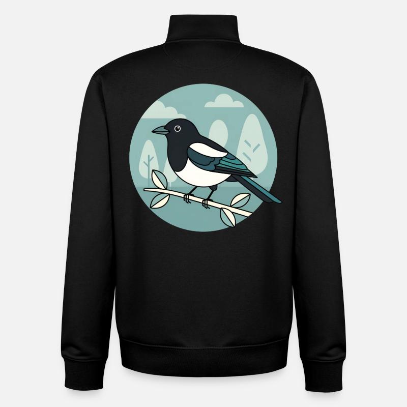 Pie - Sweat zippé unisexe en coton bio Stanley/Stella - noir