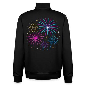 Feuerwerk Silvester Design – Happy New Year - Unisex Organic Zip Sweatshirt von Stanley/Stella - Schwarz - Hinten - AI Model Male 185 light (185cm)