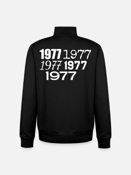 1977 - Sweat zippé unisexe en coton bio Stanley/Stella - noir