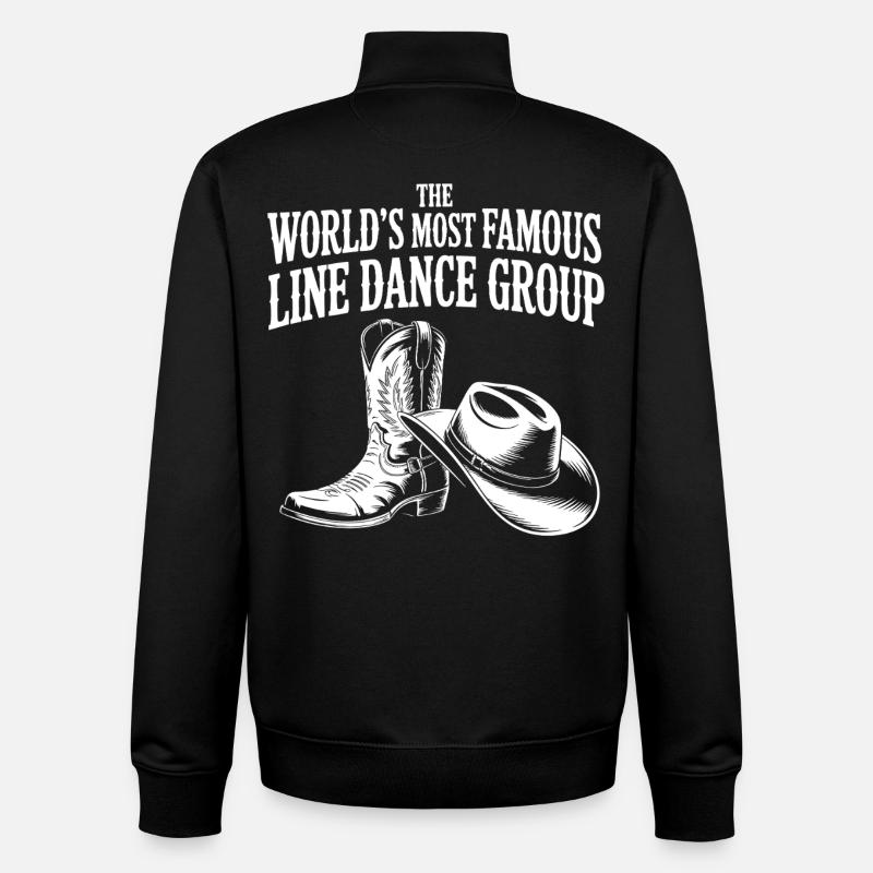 Weltberühmte Line Dance Gruppe - Unisex Organic Zip Sweatshirt von Stanley/Stella - Schwarz