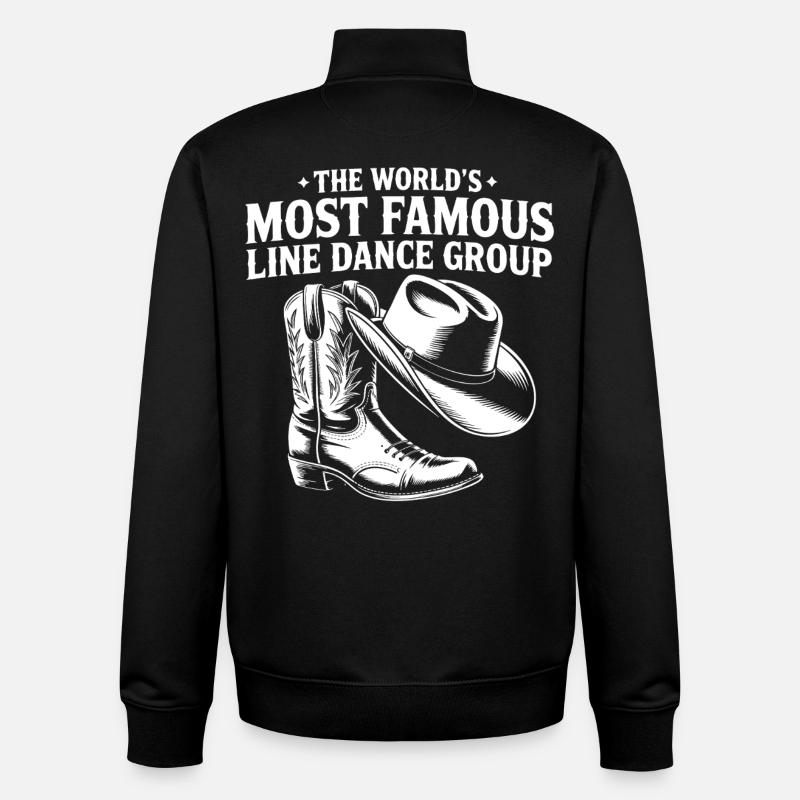 Western Line Dance Legende - Unisex Organic Zip Sweatshirt von Stanley/Stella - Schwarz