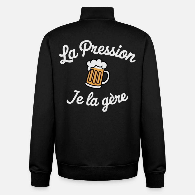LAPRESSION1 - Unisex Organic Zip Sweatshirt von Stanley/Stella - Schwarz