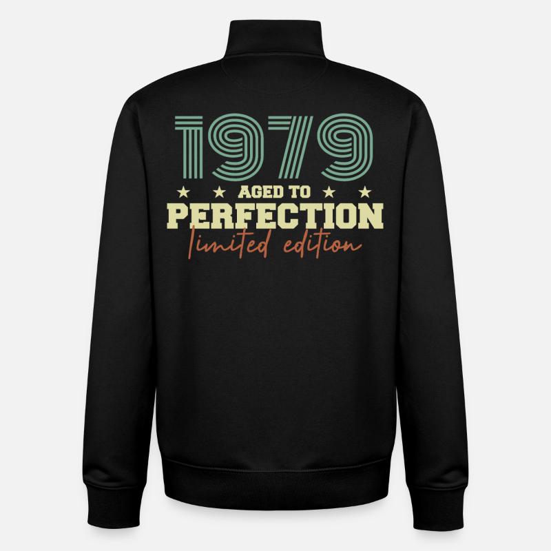 1979 - Sweat zippé unisexe en coton bio Stanley/Stella - noir