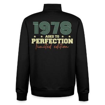 1978 - Sweat zippé unisexe en coton bio Stanley/Stella - noir - Dos - AI Model Male 185 light (185cm)