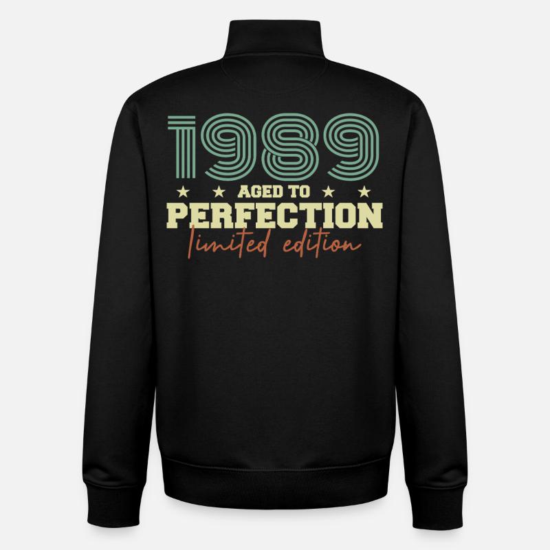 1989 - Unisex Organic Zip Sweatshirt von Stanley/Stella - Schwarz
