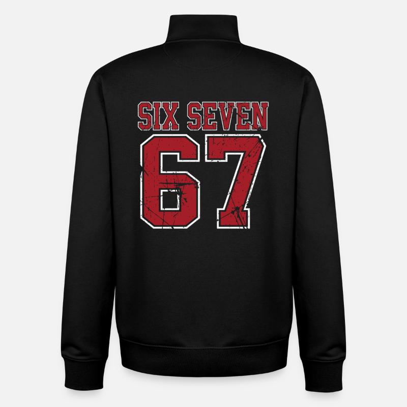 67 Six Seven 6-7  - Unisex Organic Zip Sweatshirt von Stanley/Stella - Schwarz