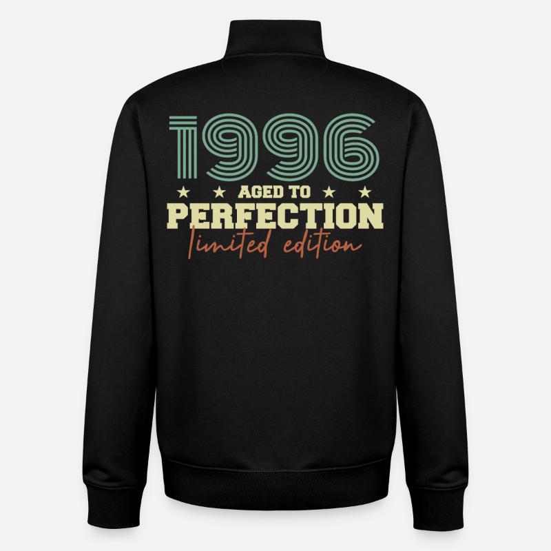 1996 - Sweat zippé unisexe en coton bio Stanley/Stella - noir