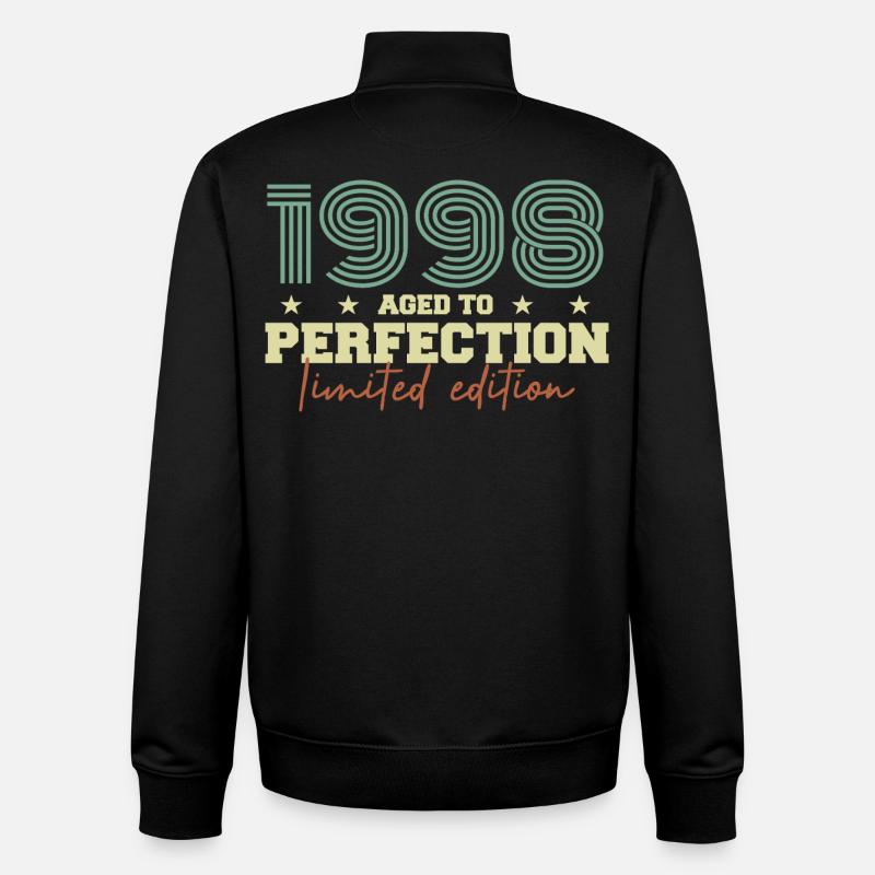 1998 - Sweat zippé unisexe en coton bio Stanley/Stella - noir