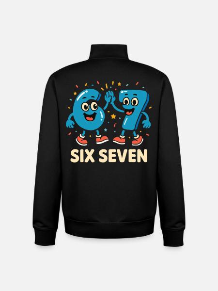 67 Six Sept 6-7 - Sweat zippé unisexe en coton bio Stanley/Stella - noir