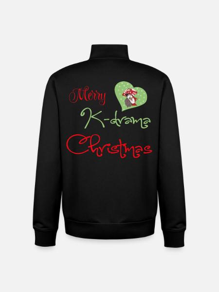 K-Drama Christmas Romance de Noël - Unisex Organic Zip Sweatshirt by Stanley/Stella - black