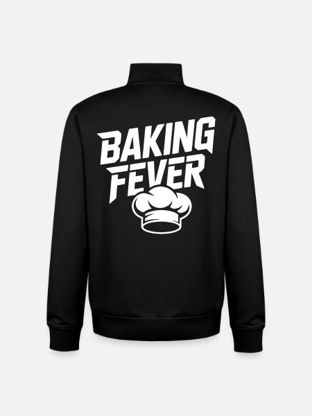 Backfieber Logo with Chef's Hat - Unisex Organic Zip Sweatshirt by Stanley/Stella - black