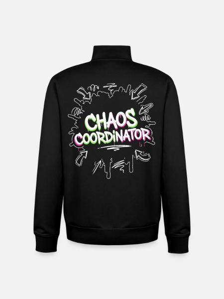 Chaos Coordinator - Unisex Organic Zip Sweatshirt by Stanley/Stella - black