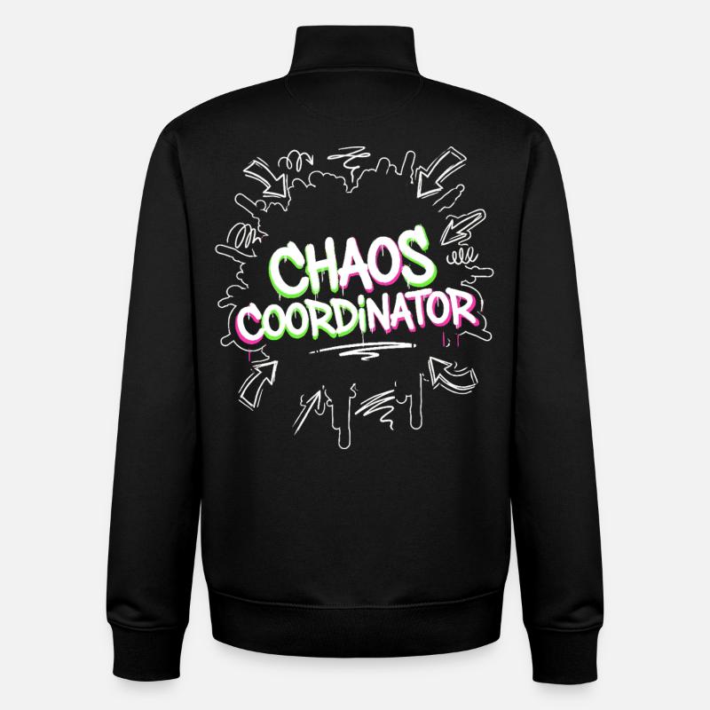 Chaos Coordinator - Unisex Organic Zip Sweatshirt von Stanley/Stella - Schwarz