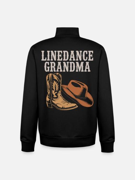 Line Dance Grandma Boots - Unisex Organic Zip Sweatshirt by Stanley/Stella - black