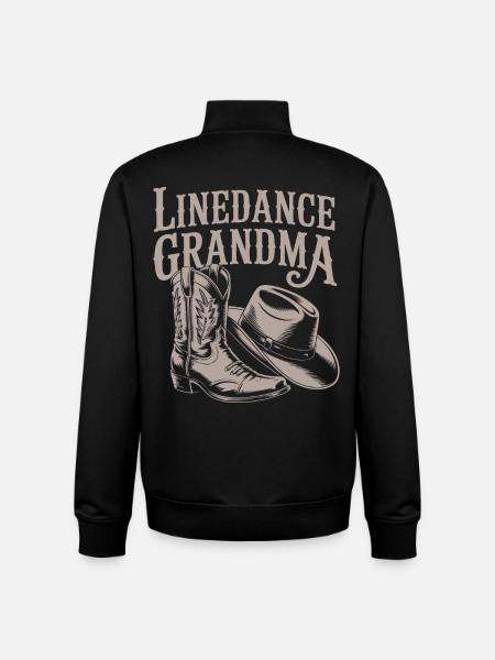 Linedance Oma Westernlook - Unisex Organic Zip Sweatshirt von Stanley/Stella - Schwarz