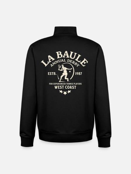 La Bale Derby Tennis West Coast - Unisex Organic Zip Sweatshirt by Stanley/Stella - black