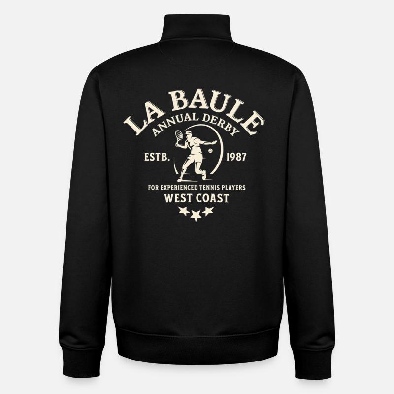 La Bale Derby Tennis Westküste - Unisex Organic Zip Sweatshirt von Stanley/Stella - Schwarz