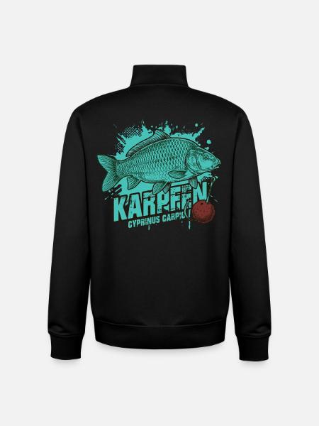 Karpfen – Der König des Sees - Unisex Organic Zip Sweatshirt von Stanley/Stella - Schwarz