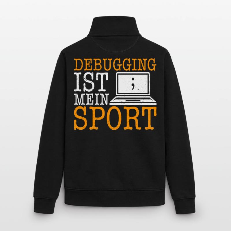 Science Coder DEBUGGING IS MY SPORT FUNNY Unisex Organic Zip Sweatshirt by Stanley/Stella