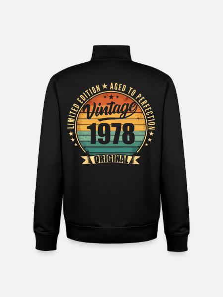 1978 Anniversary Limited Edition - Unisex Organic Zip Sweatshirt by Stanley/Stella - black