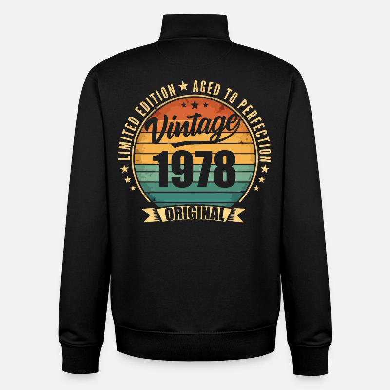 1978 Anniversary Limited Edition - Unisex Organic Zip Sweatshirt by Stanley/Stella - black