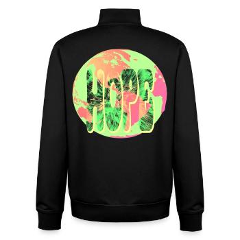Hope Neon Tie-Dye Circular - Unisex Organic Zip Sweatshirt von Stanley/Stella - Schwarz - Hinten - AI Model Male 185 light (185cm)