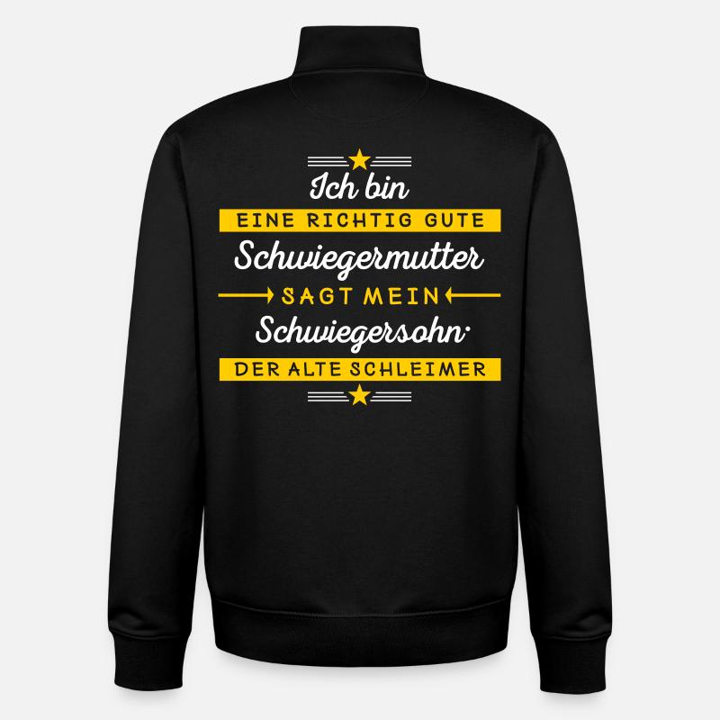 Ich bin Schwiegermutter - Unisex Organic Zip Sweatshirt von Stanley/Stella - Schwarz