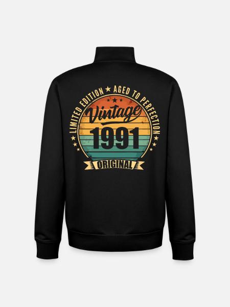 1991 Anniversary Limited Edition - Unisex Organic Zip Sweatshirt by Stanley/Stella - black