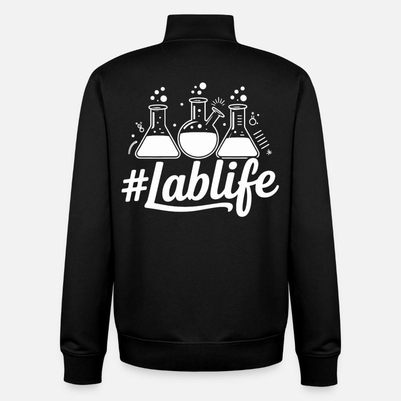 LabLife Becher Illustration - Unisex Organic Zip Sweatshirt von Stanley/Stella - Schwarz