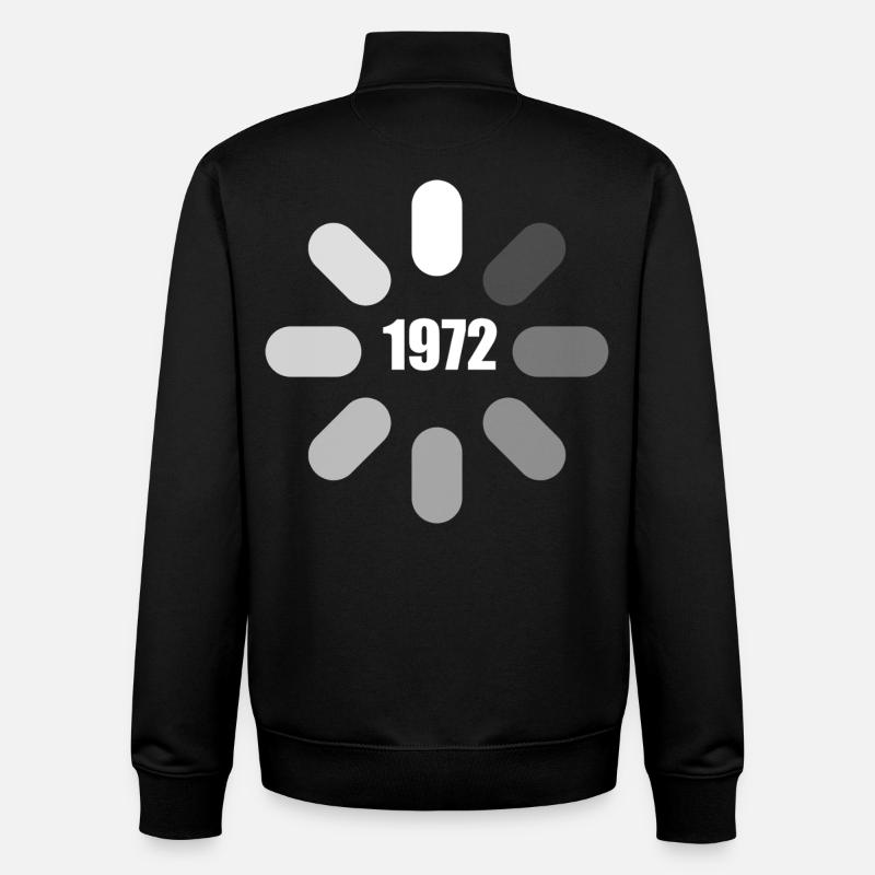 Anniversaire 1972 Idées d’anniversaire 1972  - Sweat zippé unisexe en coton bio Stanley/Stella - noir