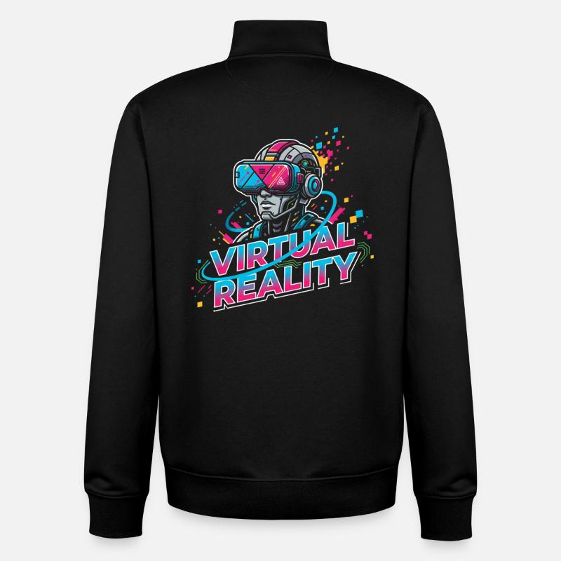 Virtuelle Realität SciFi - Unisex Organic Zip Sweatshirt von Stanley/Stella - Schwarz