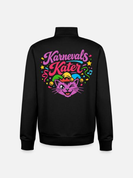 Carnival Cat Carnival Costume - Unisex Organic Zip Sweatshirt by Stanley/Stella - black