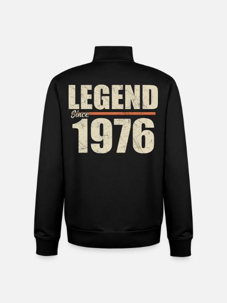 Birthday 1976 | Legend since 1976 - Unisex Organic Zip Sweatshirt by Stanley/Stella - black