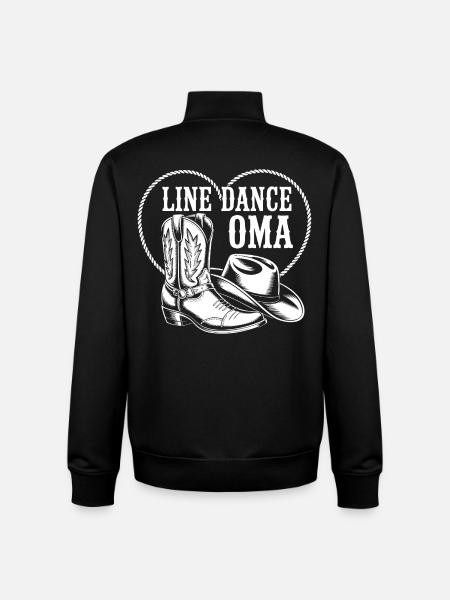 Line Dance Granny Western Flair - Unisex Organic Zip Sweatshirt by Stanley/Stella - black