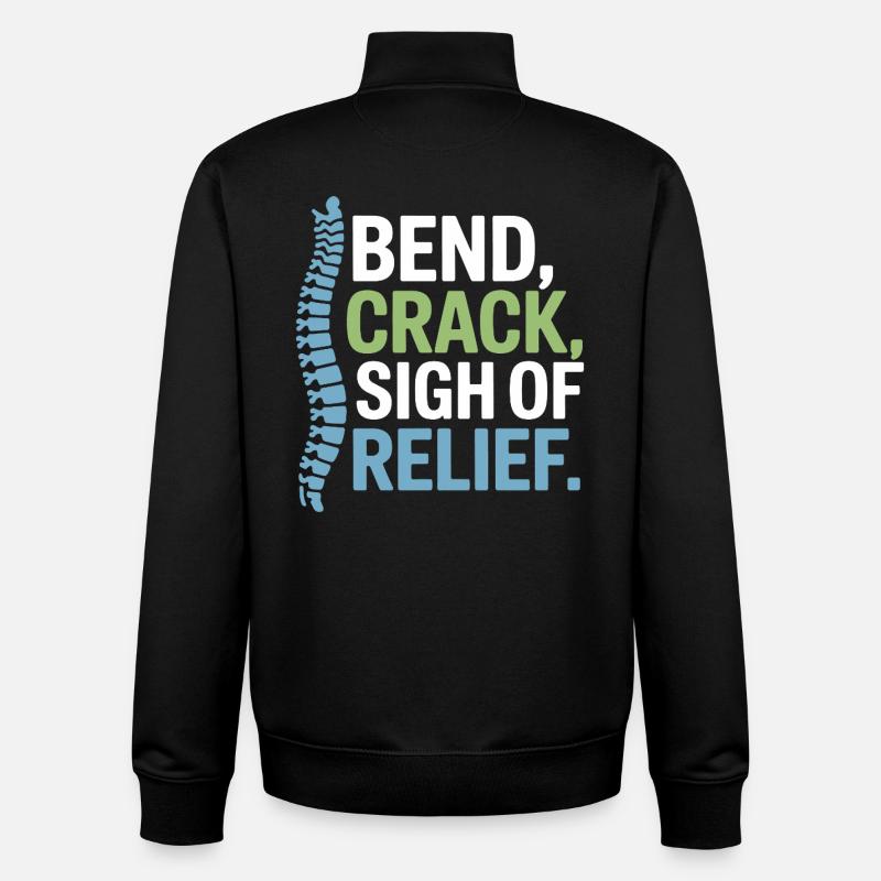 Chiropractor Spinal Alignment Is Everything - Unisex Organic Zip Sweatshirt by Stanley/Stella - black