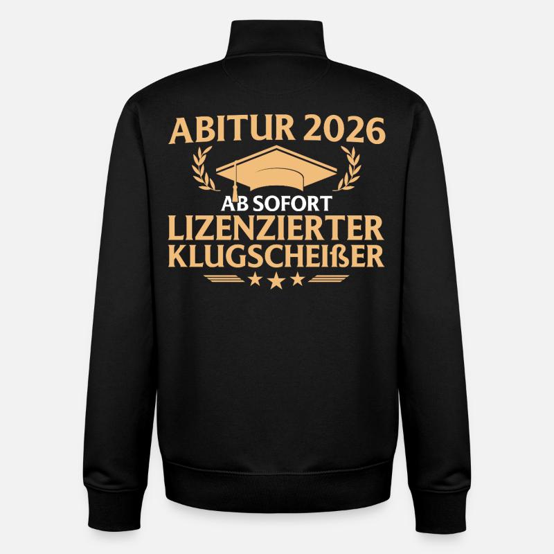 Abitur 2026: Final exam passed - Unisex Organic Zip Sweatshirt by Stanley/Stella - black