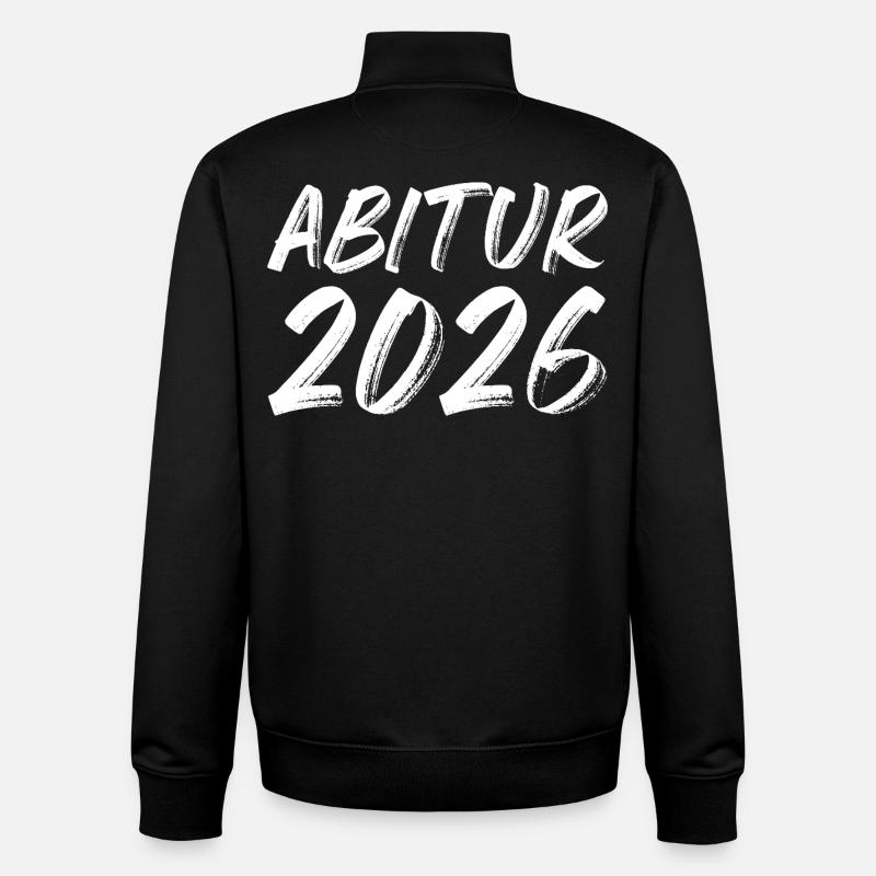 Abitur 2026 - Unisex Organic Zip Sweatshirt by Stanley/Stella - black