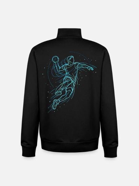 Handball Handball Player Gift - Unisex Organic Zip Sweatshirt by Stanley/Stella - black