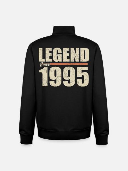 Anniversary 1995 | Legend since 1995 - Unisex Organic Zip Sweatshirt by Stanley/Stella - black
