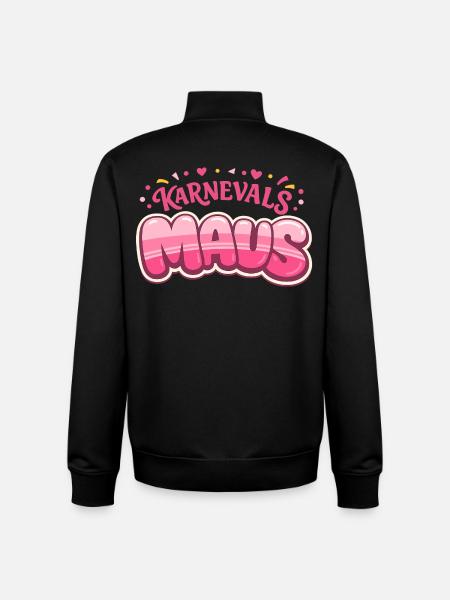 Karnevalsmaus Köln – Kölner Karneval - Unisex Organic Zip Sweatshirt von Stanley/Stella - Schwarz